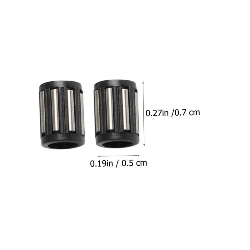 50Pcs Black Full Complement Radial Needle Roller Bearings Thin Walled Cup Low Cross Section Cage Assembly - Image 2